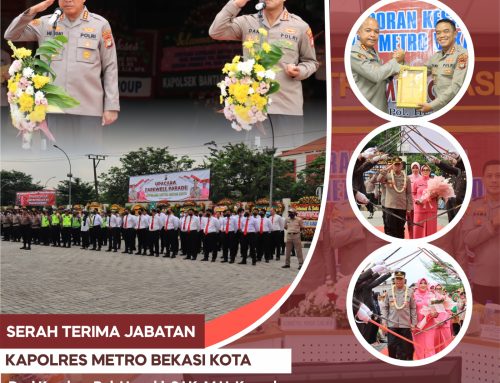 Serah Terima Jabatan Kapolres Metro Bekasi Kota dari Kombes Pol Hengki, S.I.K., M.H. Ke Kombes Pol Dani Hamdani, S.I.K., M.P.M